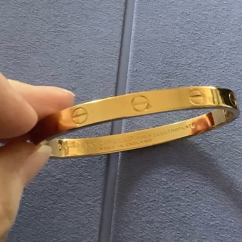 CARTIER ALDO CIPULLO CHARLES REVSON 1970 LOVE BRACELET Authentic